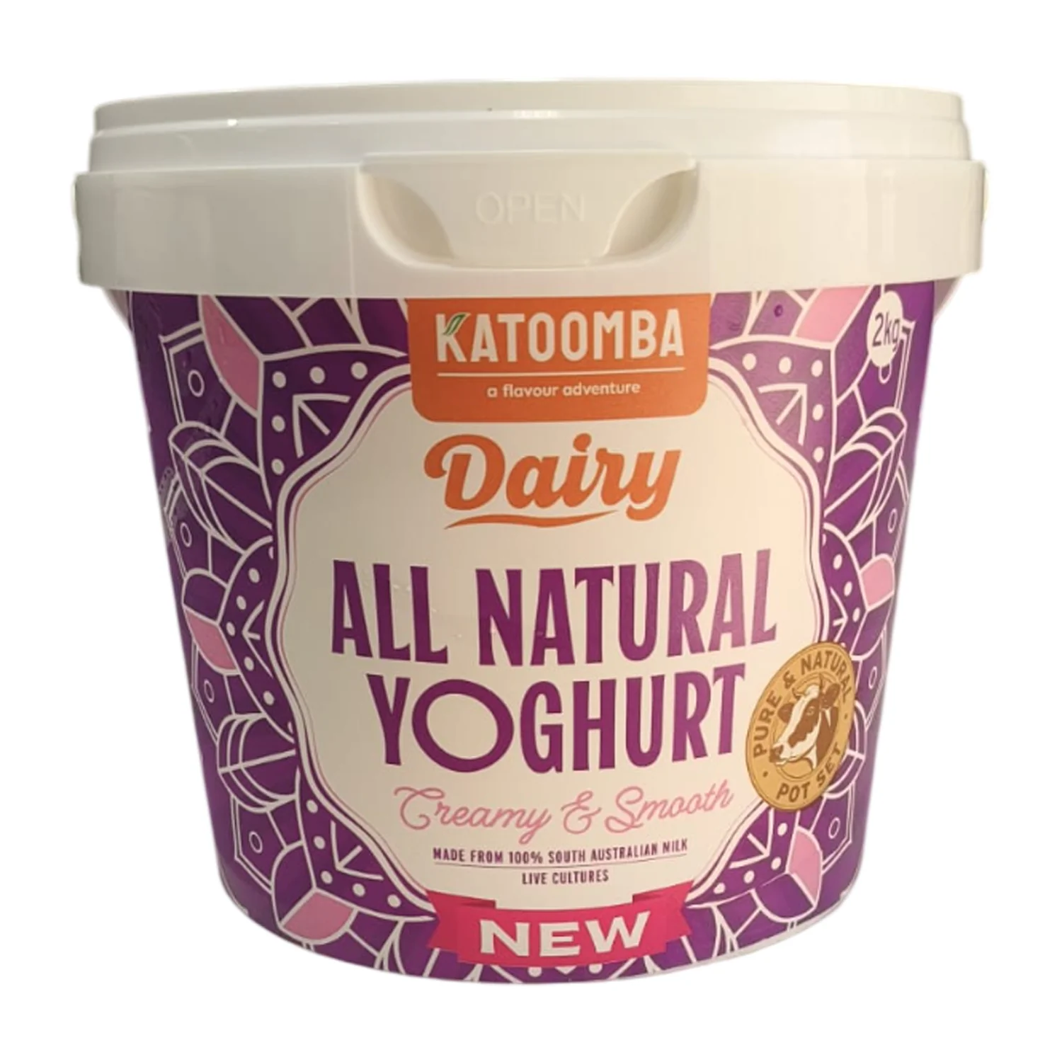 All Natural Yoghurt Creamy & Smooth 2kg - Katoomba Dairy All Natural Yoghurt Creamy & Smooth 2kg